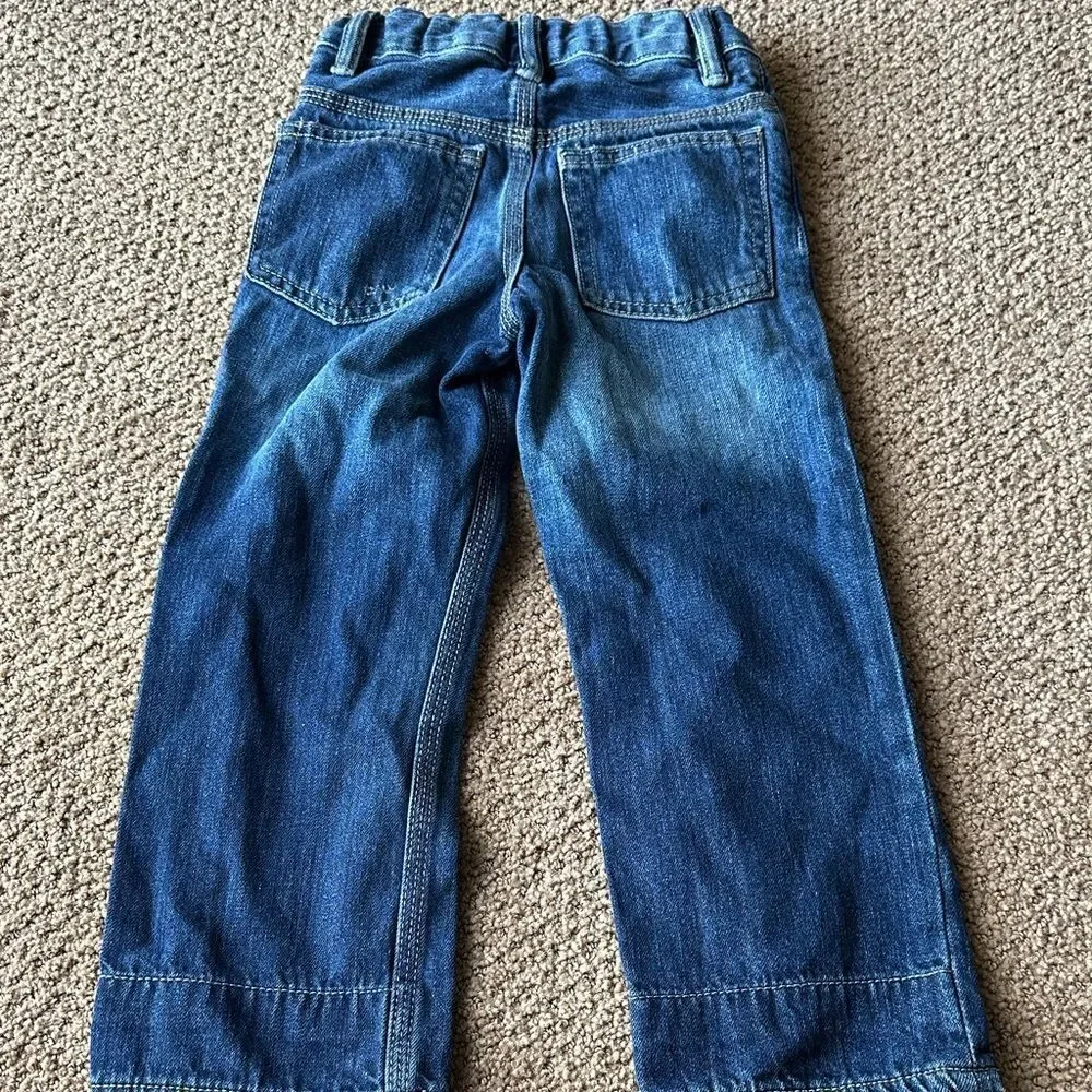 Baby GAP Kids Set of Three Blue Denim Adjustable Waist Jeans Size 4/4T
